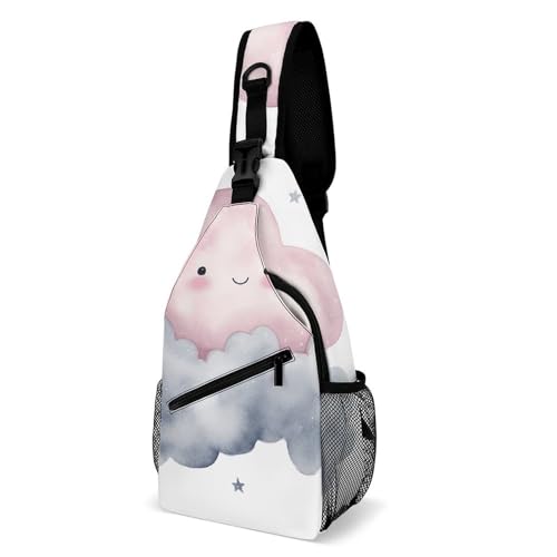 Bolso sling Gray Cloud unisex tamaño 38x20 cm miniatura 1