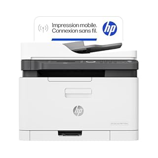 HP Color Laser MFP 179fnw, 4ZB97A, Imprimante multifonction couleur A4, copie, numérisation, ADF, fax, Wi-Fi, Ethernet, HP Smart, USB 2.0, 18 ppm en noir et blanc, 4 ppm en couleur, blanche
