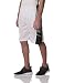 Southpole Men's Basic Basketball Mesh Shorts, White, X-Large