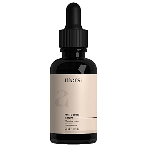 mars by GHC Anti-Aging Night Serum with 1% Retinol & Niacinamide – Reduces Wrinkles & Fine Lines | Beginner Friendly | Water-Free | For All Skin Types | 30ml