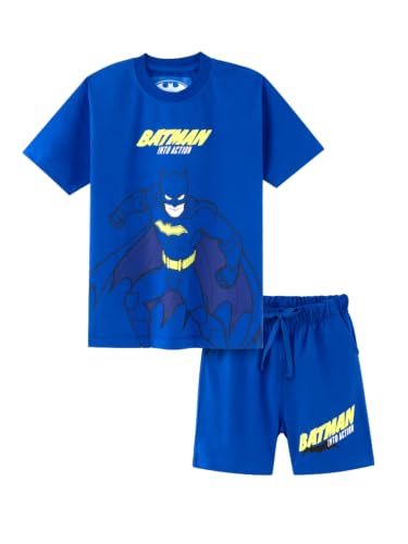 Image of Nap Chief Kids Cotton Official Marvel Superhero's Printed Co ord Sets for Boys & Girls, T Shirt and Shorts for Casual Wear