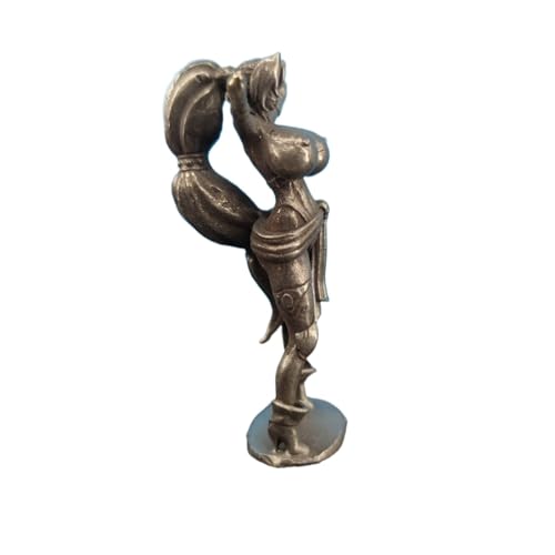 Figurines féminines semi-nues en laiton sexy à gros seins, string en métal, sculpture de beauté, statue, art corporel, artisanat, bureau, décoration de...