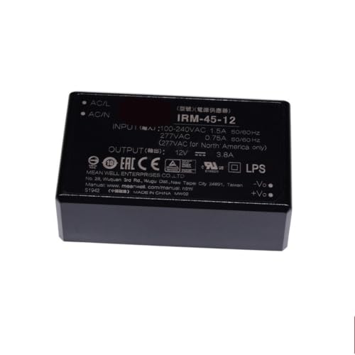 IRM-45-48 convertisseur AC-DC boîtier étanche rail fixe 45W