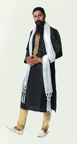 Indian Traditional Kurta Sherwani Dupatta Shawl Scarf For Men (Only Dupatta)4
