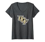 Womens Central Florida Golden Knights Icon Officially Licensed V-Neck T-Shirt