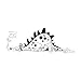 Price comparison product image Art Stamps FN09 Sleeping Dragon Stamp, Black