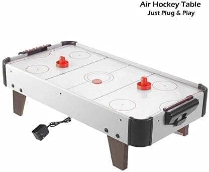 Image of Lagertha Wooden Indoor Air Hockey Game Table Top Toy for Kids, Big Size 80 x 42 x 23.5 cm, Multi Color