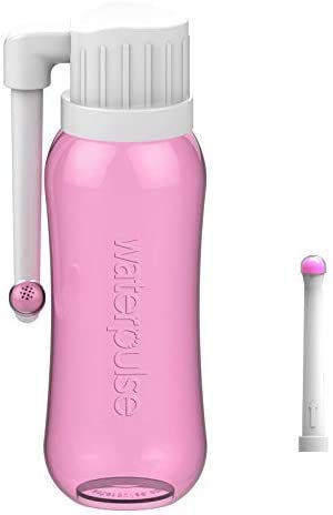 YOJINKE Peri Bottle 500ml for Postpartum Care, Portable Travel Bidet for Baby, Women or Bedridden Patient with 2 Nozzles for Different Needs