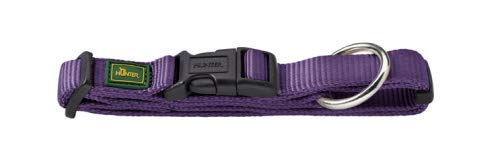 HUNTER VARIO PLUS Hundehalsung, Hundehalsband, Zugentlastung, robust, geschmeidig, Klickverschluss, L-XL/2,5, schwarz