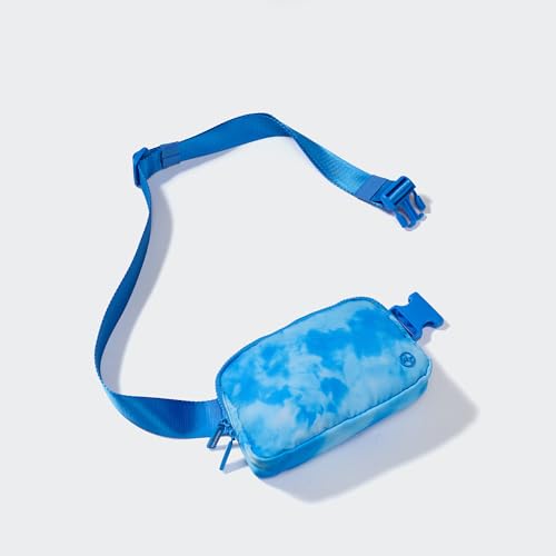 Image of Pander Two Way Zipper Fanny Pack Nylon Everywhere Belt Bag for Women, Water Repellent Waist Packs, Crossbody Bags with Adjustable Strap (Cloud Blue)