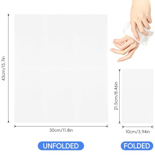 JEBBLAS Guest Towels Disposable Cloth Like Paper Christmas Paper Towles Hand Napkins Soft, Absorbent, Paper Hand Towels for Kitchen, Bathroom, Parties, Weddings, Dinners or Events (White, 200 Pack)