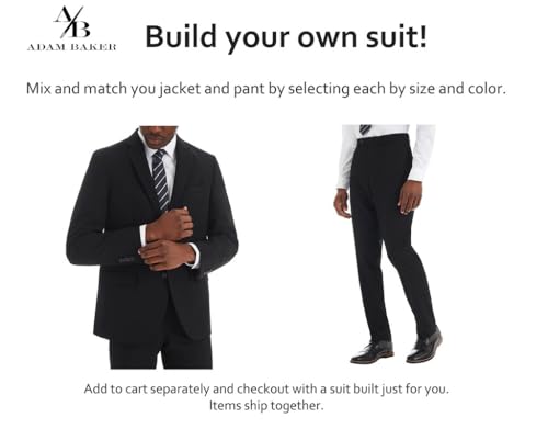 Adam Baker Men's Classic Fit Suit Separates (Jacket & Pants)2