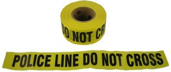 Barrier Tape, Yellow - Police Line