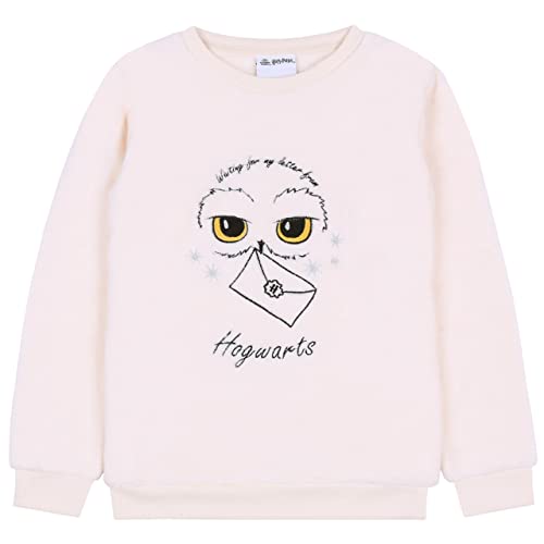 Sweat polaire écru filles 5-6 ans aux finitions soignées
