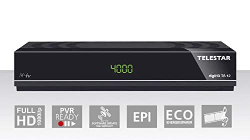 digiHD TS 12 HDTV-Satelliten Receiver (DVB-S, DVB-S2, PVR Ready, HDMI, Scart, USB) schwarz