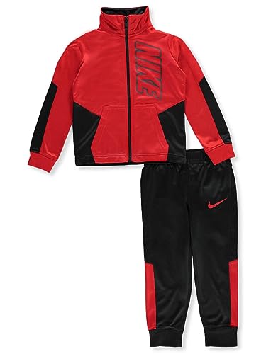 Nike Boys' 2-Piece Tricot Tracksuit - black/red, 4t - Main Image
