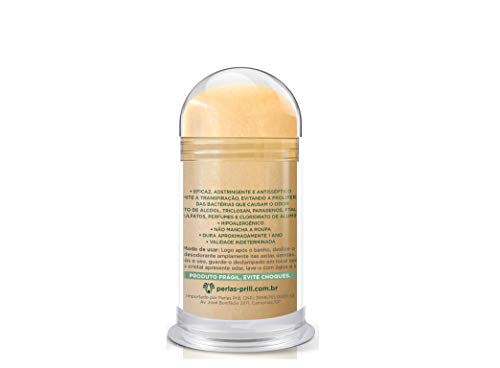 Desodorante de Sal 60g - Extrato de Curcumina (Inodoro)