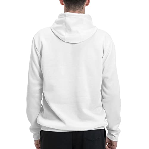 White Minimalism Hooded Sweatshirt4
