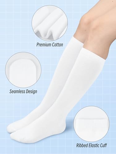 3 Pairs Girls Knee High Socks School Uniform Socks Kids Seamless Long Sock Toddler Knee Sock for Girls Boys2
