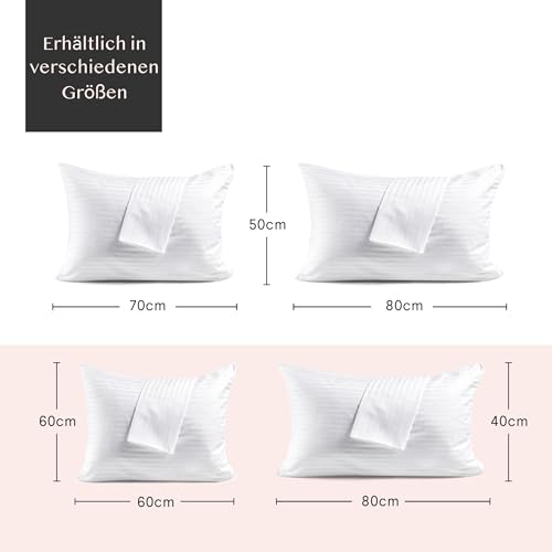 FAUNNA Kissenbezüge 60 x 60 cm, 4er Set, 100% Baumwolle mit Reißverschluss – Ansicht 6