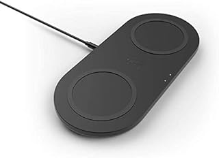 Belkin Dual Wireless Charger (Dual Wireless Charging Pad 10W for iPhone 14 and 13 series, Galaxy S22, S22+, S22 Ultra, Pixel 4, 4XL, AirPods and more)