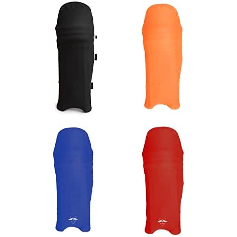 Cricket Batting Pads Clads Senior Leg Guard Shield Covers Legguards Outer Skin Coloured, Black Cover