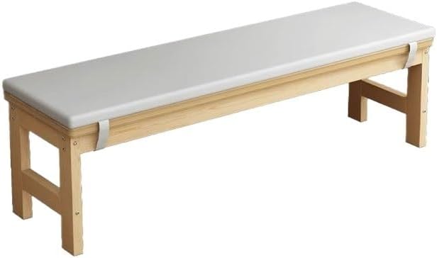 Foot Stools Ottoman Shoe Bench Shoe Changing Bench Solid Wood Balcony Bench Home with Cushion Long Bench Shoe Changing Stool