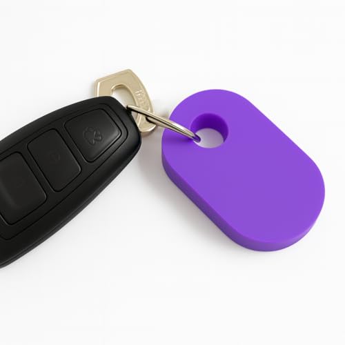 SmartTag2 ile Uyumlu Kılıf Darbelere ve Suya Dayanıklı Smart Tag 2 Plastik Koruyucu (Mor)