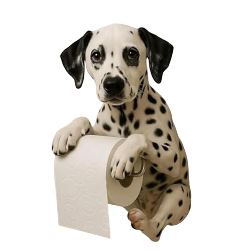 Dispensador de papel de perro para decorar el baño de tu hogar o apartamento 6