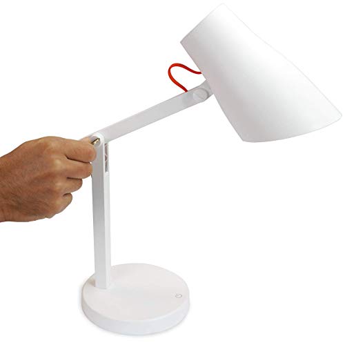 FeinTech LED Tischlampe mit Akku Touch Dimmer Kabellos & USB aufladbar Weiß – Bild 4