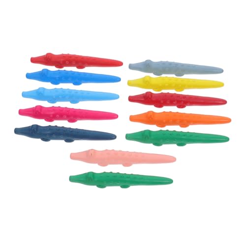 DIYEAH Washable Crayons Set 12 Bright Colors for Kids Handcraft Supply and Creative Play