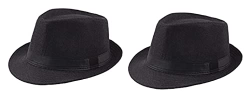 Fashionable Fedora Round Hat for Men Women Pack of 2