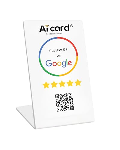 Ai Card Recensioni Google Stand con NFC e QR Code