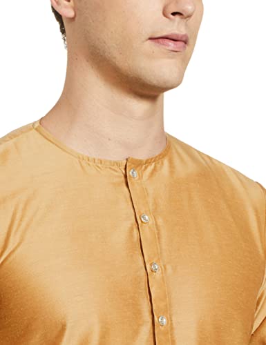 Image of Ethnix by Raymond Men's Polyester Blend Solid Regular Tunic Shirt