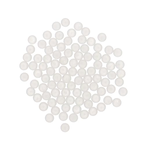 uxcell 100pcs PP Plastic Bearing Balls 1/16" (1.588mm) Solid Plastic Balls, Precision Bearing Ball, White