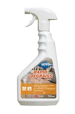 6 x 750 ml NOVO RAPID'DÉGRAISS - Dégraissant Puissant Parfumé Toutes Surfaces lavables