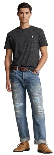 Image of Polo Ralph Lauren Men's Cotton Crew Neck T-Shirt (XXL, NewBlackHtr)