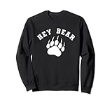 Hey Bear! Lustiges Wandern, Outdoor, schwarzer Grizzly Bear Survival Sweatshirt