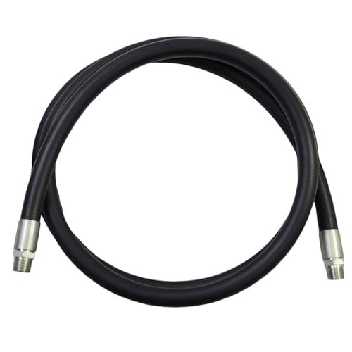 CLOUDPIVOT 1ID x 13 FT Fuel Transfer Hose with NPT Fittings - Heavy Duty for Farm Dispensing Diesel Gasoline Kerosene Biodiesel & Oil