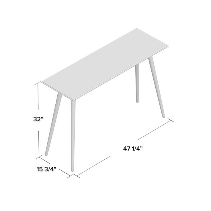 Image of Modern Wooden Console Table for Living Room & Entryway | Minimalist Sofa Side Table | Natural Finish Hallway Table