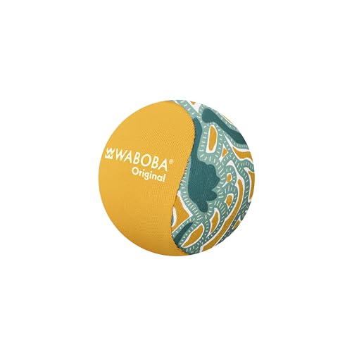 Waboba vattenhoppboll — den ursprungliga skidbollen för hav, hav och pool — högpresterande vattenleksak för oändlig sommarskoj — Robust, mjuk gelkärna för enkel hoppning — Teal-Pebbles