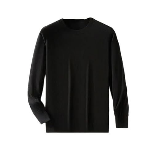 Wool Sweater Men's Round Collar Knitted Pullover Tops Casual Men's Jumper