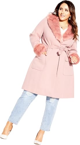 City Chic Women's Coat-Make Me Blush