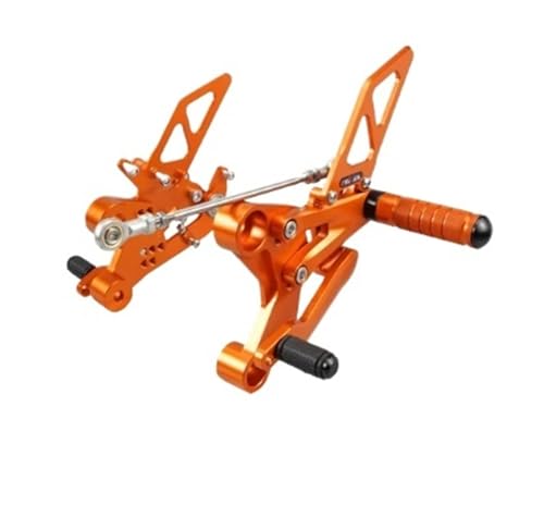 Pédales repose-pieds réglables pour moto en aluminium CNC haute finition