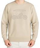 Motorcycle Ride Like The Wind Design   Graphique Chopper vintage avec look américain   Pull de motard rétro de style classique, Pierre naturelle, L