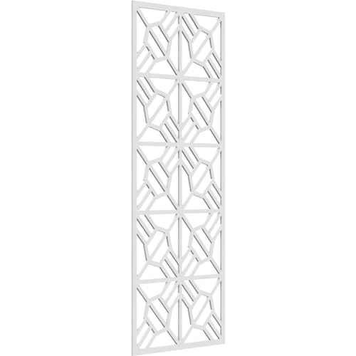 Image of 27 3 /8 inchW x 69 3 /8 inchH x 3 /8 inchT Auburn Decorative Fretwork Wall Panels in Architectural Grade PVC