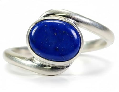 Image of 55Carat Choose Your Color Natural Gemstone Silver Statement Rings for Gift Corssover Style Size 5 to 12