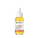Garnier Vitamin C Aufhellendes Serum gegen Pigmentflecken, Gesichtsserum mit 4 Prozent Vitamin C, Niacinamid, Salicylsäure und Melasyl, für einen strahlenden Teint, für alle Hauttypen, 1 x 30 ml
