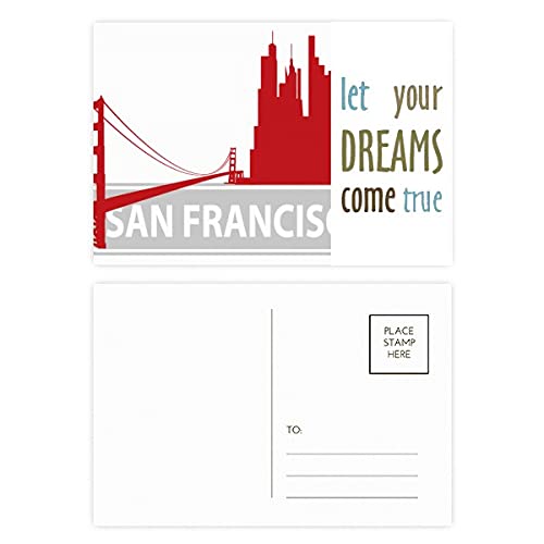 Cartes postales San Francisco lot de 20 remerciements thématiques USA