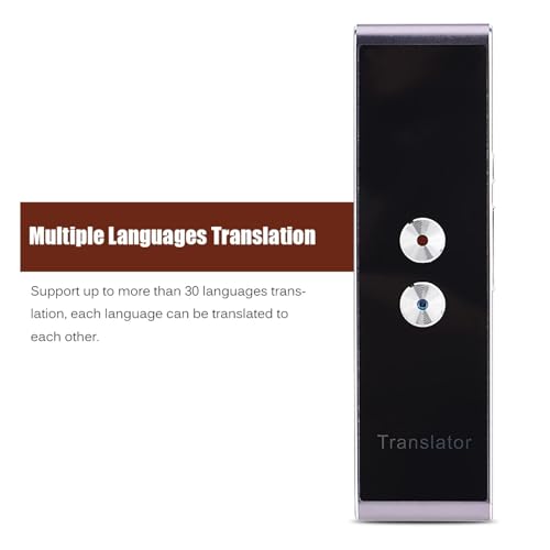 Traducteur de langue intelligent Ejoyous de poche bluetooth noir - 3